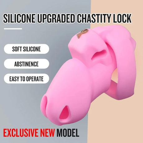 Silicone Chastity Cage BDSM Male Penis CB Lock Gay Pornographic Urethral Wearable Device Masturbator Sex Toys Sexy Accessories