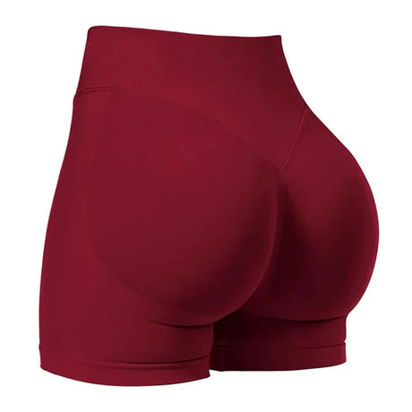 Women Seamless Yoga Leggings Summer Fitness High Waist Gym Shorts Scrunch Shorts Booty High Stretch Running Bike Pants