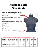Women Fashion Harness Waist Belt Set PU Leather Harness Waist Belt Body Harness Breast Leg Garter Belt Goth Clothing Accessory