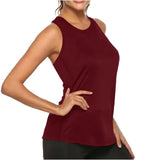 Sleeveless Racerback Workout Tank Tops for Women,Dry Quick Breathable Gym Running Training Yoga Shirts,Fitness Sport Yoga Vest