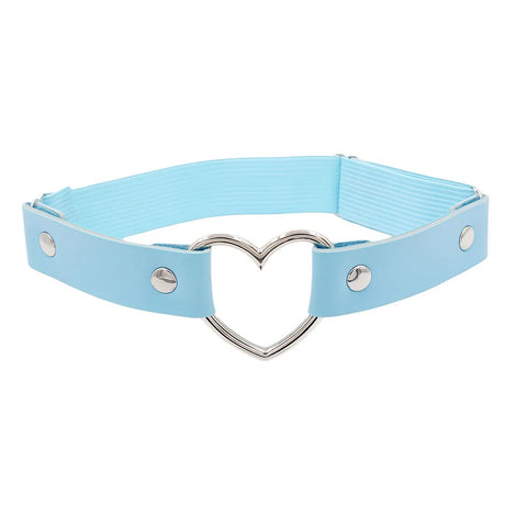 Faux Leather Heart Thigh Chain Single Layer Heart Thigh Ring Garter Leg Band Y2K Harajuku Punk Alt Girl Statement Leg Jewelry