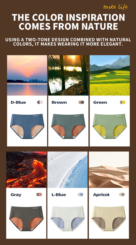 MiiOW 3Pcs Color-block Women's Underwear Women Panties Grade Antibacterial Crotch Lingerie Skin-Friendly Brief Female Underpants