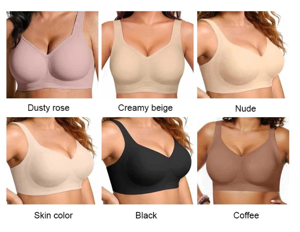 Push-Up Lifting Wireless Bra, Women's Comfortable Seamless Underwear,Soft Breathable Skin-Friendly,No Steel Ring,Ideal for Daily