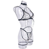 Ellolace Tempted Women's Lingerie Sets Erotic Bra Thong Leg Straps Delicate Sheer Outfit Sensual Intimate Sexy Women's Underwear