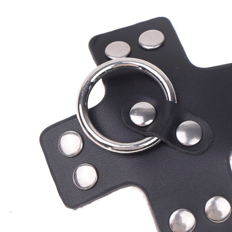 Women 1Pair Sexy Leather Cross Nipple Cover Reusable Breast Stickers Self Adhesive Nipple Pasties Nipple Covers Bra AccessoriesW