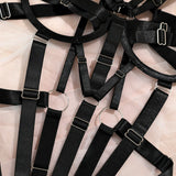 Sexy Hollow Out Bandage Body Harness Belt One Piece Bodysuit Women Erotic Sex Hot Bdsm Lingerie Open Crotch and Breasts