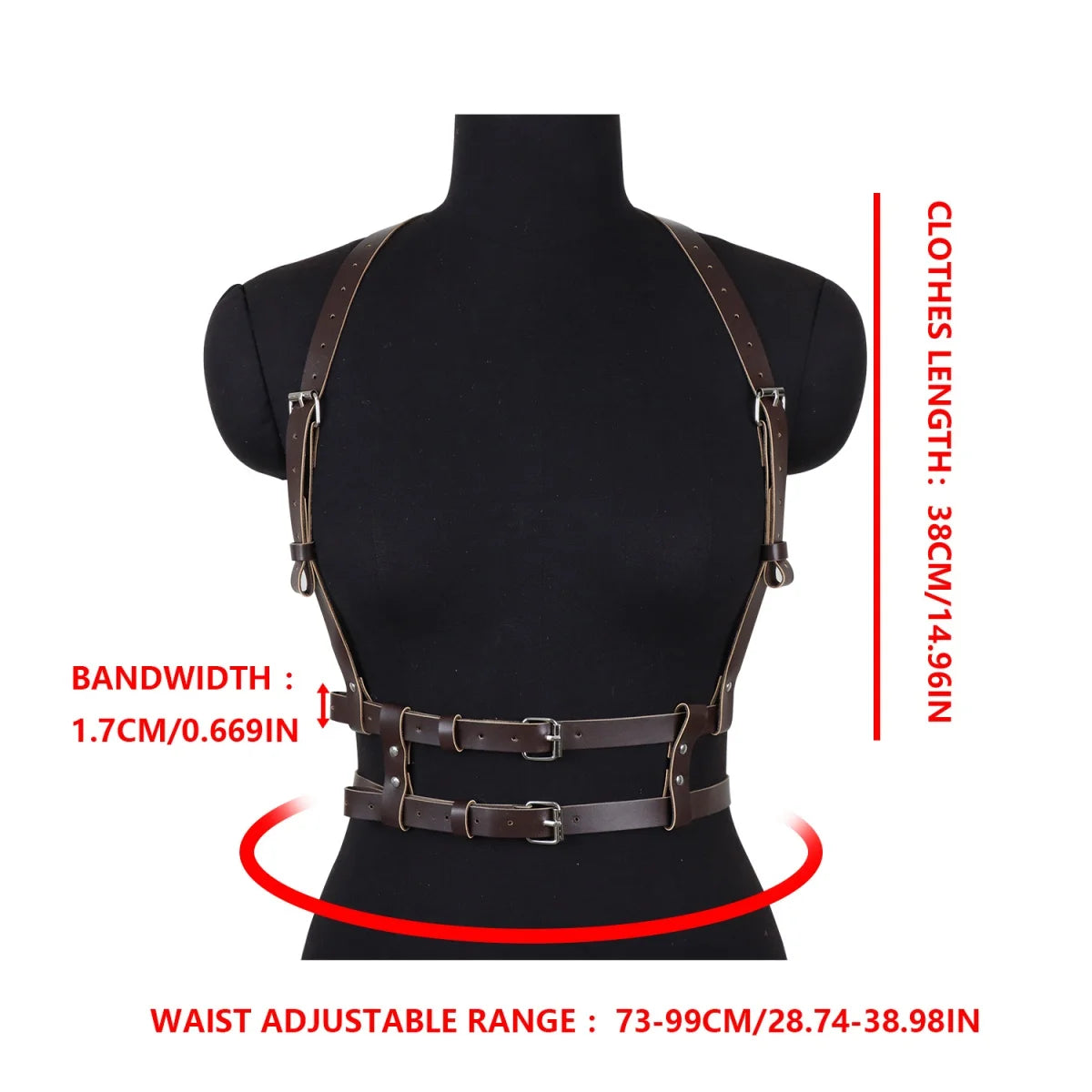 Women Faux Leather Set Steampunk Chest Harness Belt + Thigh Holster Medieval Pirate Cosplay Costume Accessories Halloween