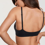 Triangle Non-paded Bralettes Women Wireless Deep V Bras Plunge Unlined No Underwire Brassiere Seamless Comfortable Everyday Bras