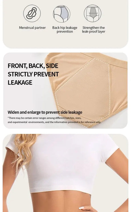 1/4PCS Women Period Panties Heavy Flow Leakproof Underwear Black Postpartum Menstrual Physiological Panty Teens Briefs S-3XL