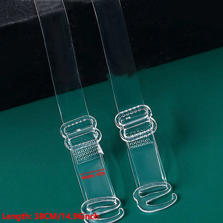 FallSweet 2/4/10/20PCS Adjustable Invisible Clear Bra Straps for Women  Transparent Elastic Shoulder Belt Lingerie Accessories