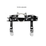 Sexy Leather Spike Garter Belt Elastic Leg Anklet Girl Women Harness Goth Rock Gothic Rivet Punk Cat Thigh Garter