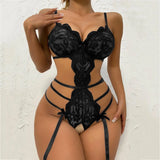 Erotic Lace Strappy Bodysuit for Women Hollow Out One Piece Teddies Babydoll Nightwear Lingerie Exotic Apparel Date Night Outfit