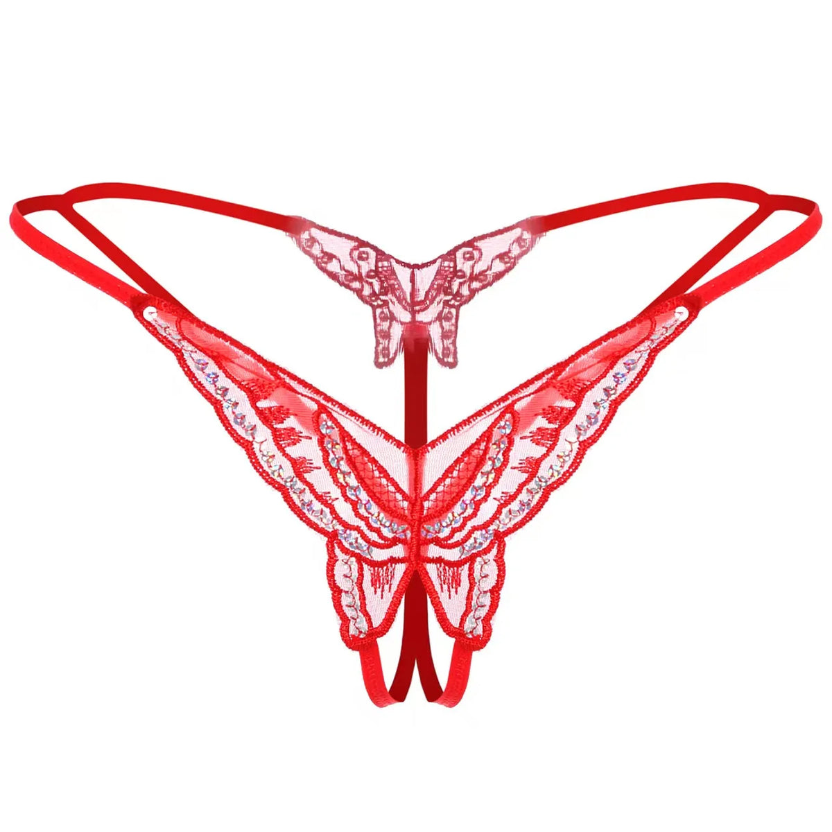 Woman Transparent Underwear Sexy Lingerie Micro Bikinis Porn Lingerie Sex Set Crothless Lace Bow Underwear Erotic Stockings