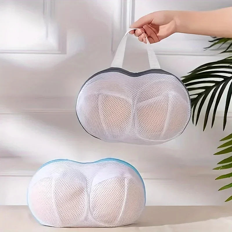 Bra Laundry Bag: Portable, Foldable, Lingerie Mesh Washing Bags for Underwear Protection—Household Pouch