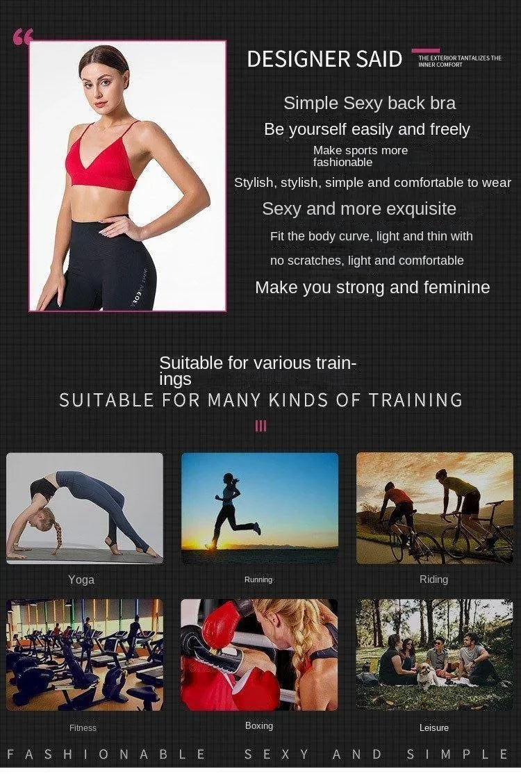 V Neck Seamless Triangle Cup Bra Camisole Underwear Wrapped Chest Women S M L Breathable Gather Up Sports Fitness Yoga Casual