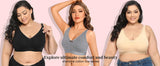 Sheroine Plus Size Women Wireless Bras Full Coverage Soft Seamless Underwear Breathable Lingerie Non-Padded Comfort Bra