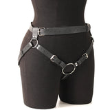 Punk Gothic Adjustable PU Leather Waist and Thigh Harness Strap for Men, Trendy Decor Accessory for Holiday Carnival and Street