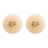 Tornova Solid State Rubber Nipple Patch Invisible and Traceless Solid Chest Patch Women's Sexy Breast Patch Nipple Decoration