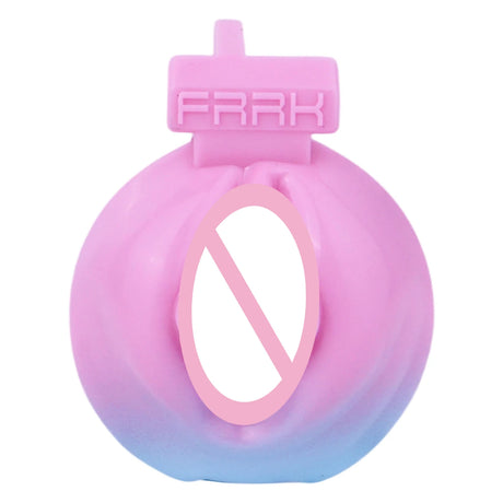 LICKER ABS Simulated Labia Cross-dresser Chastity Cage With loyalty Belt Wear Abstinence BDSM Penis Bondage Toys For Sissy Men
