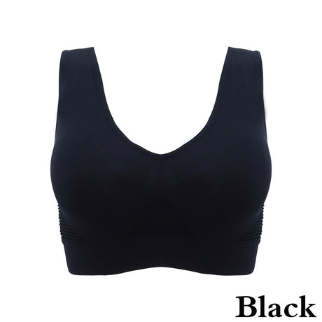 Women's Breathable Sports Vest Bra Sweat-absorbent Shockproof Pad Sports Top Track and Field Gym Running Fitness Sports Top