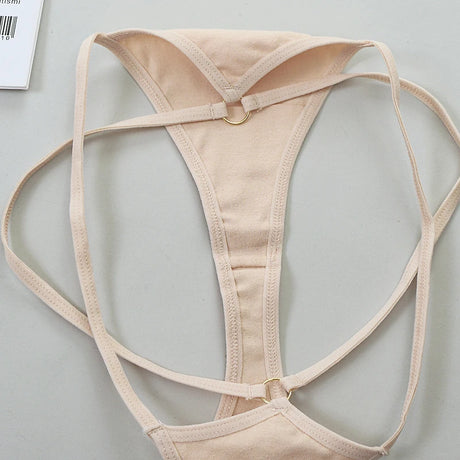 Sexy Thongs Women Sexy Lace Underpants Low-Rise G-string Double Waistband Underwear Sexy Hollow Out Transparent Underwear