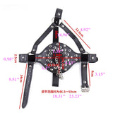 SM Harness Urinal Funnel Oral Enema Drool Mouth Plug Open Gag BDSM Penalty Mask Flirting Adults Erotic Games Gear