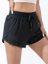 Women High Waist Quick Dry 2‑in‑1 Sports Shorts Anti‑Chafing Liner Running Marathon Yoga Fitness Casual Summer Shorts