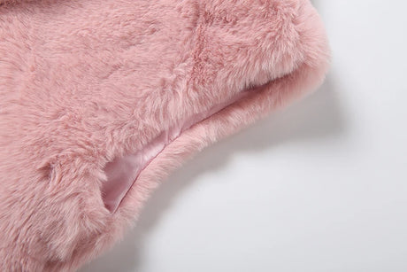 Cutenew Elegant Tank Tops Woman Autumn Trend Furry Comfortable o-Neck Bow Decoration Sweet Girl Street Fashion Y2K Style Vest