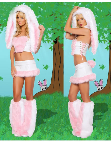 Halloween Costume Woman Furry Monster Fox Cat Cosplay Clothes Nightclub Party Dress up Rave Outfit Stage Wear 2025