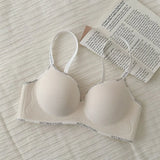 8cm Extreme Push Up Bra for Small Chest AA-A-B Cup Ultra Thick Padding Wireless Bra for Max Lift Deep Plunge Seamless Lingerie