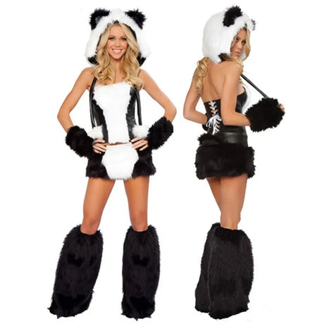 Adult Sexy Furry Animal Costume For Women Animal Costumes Halloween Carnival Rabbit Wolf Fox Cat Cosplay Furry Costumes Outfits