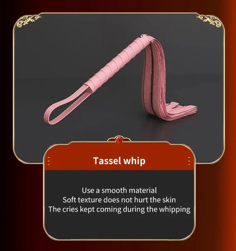 Couples BDSM Bondage Kit with Handcuffs Neck Collar Wrist Restraints Mouth Gag And Strap - Adult SM Sex Toys for Women's Fetish