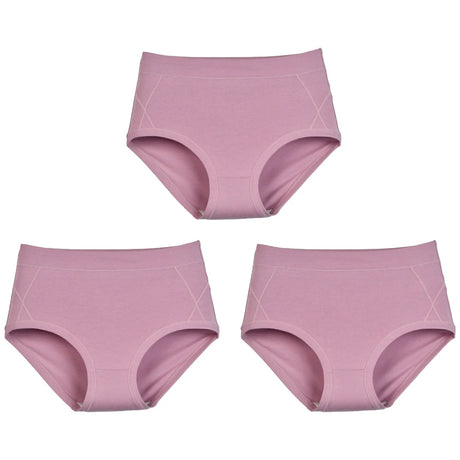 3Pcs Women's Cotton High Waist Panties Underwear Female Large Intimate Lingerie Briefs Woman Underpants Panty Panti New 2025