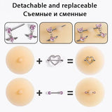 Tornova Solid State Rubber Nipple Patch Invisible and Traceless Solid Chest Patch Women's Sexy Breast Patch Nipple Decoration
