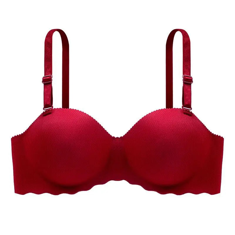 Women's Small Chest Underwear Seamless Push Up Bras Wireless Bralette Detachable Straps Breathable Brassiere Backless Lingerie