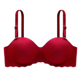Women's Small Chest Underwear Seamless Push Up Bras Wireless Bralette Detachable Straps Breathable Brassiere Backless Lingerie