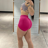 Women's Seamless High Waist Gym Shorts Butt Lifting Slim Fit High Elastic Yoga Shorts for Fitness Training Running & Cycling