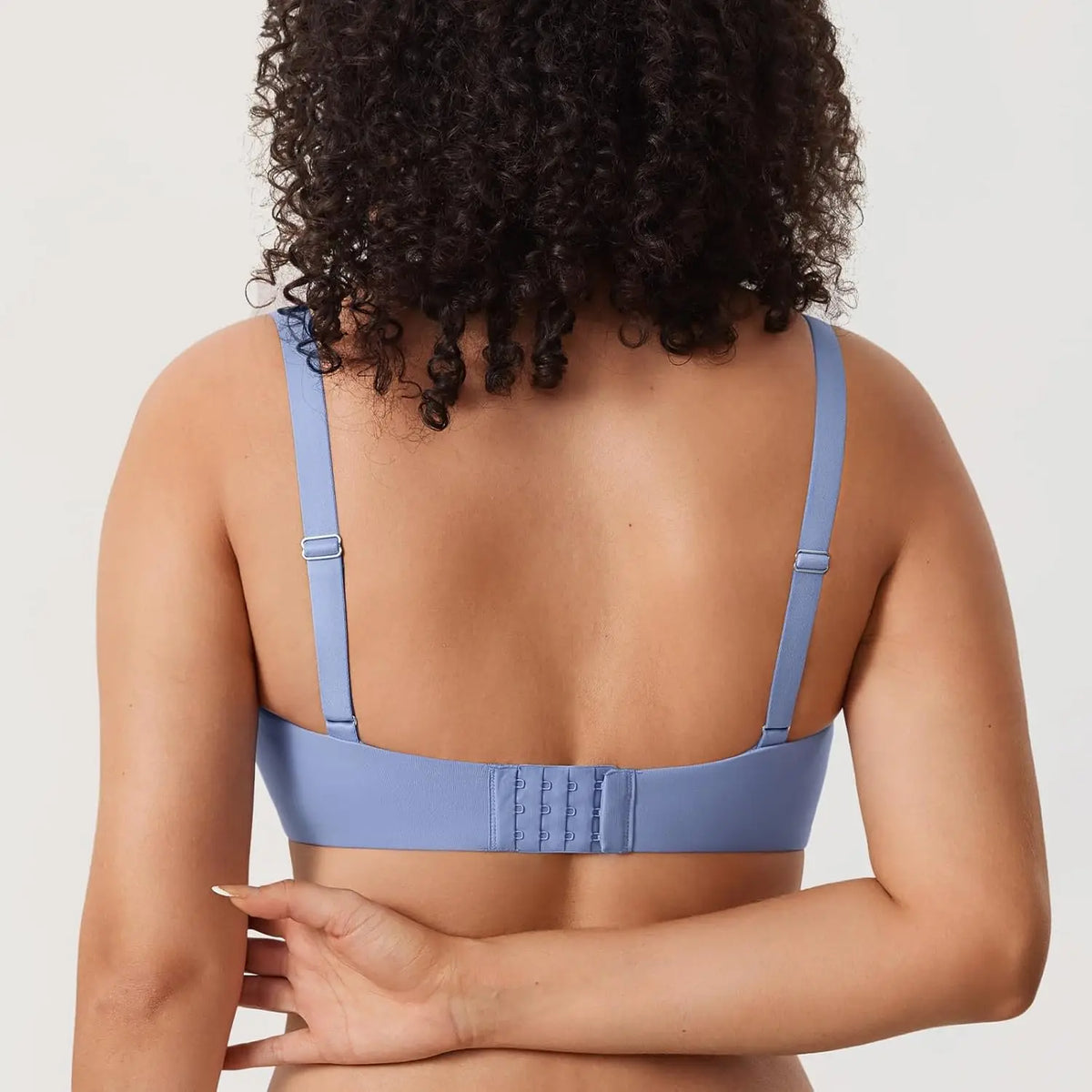DELIMIRA Women Bras Underwear Push Up Inbarely Plus Balconette Bra Plus Size Full Coverage Seamless Unlined Underwire Bras