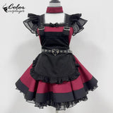 Thicken Christmas Dress Xmas Cloak Princess Cosplay Costume Red Winter Dress Women Long Sleeved Gown Furry Anime Role Outfit