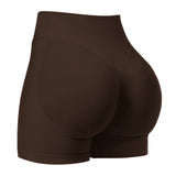 Women Seamless Yoga Leggings Summer Fitness High Waist Gym Shorts Scrunch Shorts Booty High Stretch Running Bike Pants