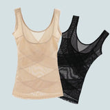 Mesh Thin Slimming Bodysuit Shaper Abdomen Tummy Control Postpartum Vest Lingerie Seamless Body Shaping Underwear Yoga