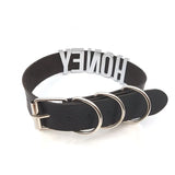 30MM Soft Faux Leather Collars Goth Sexy Customized Letters MEOW Choker Necklace Punk Personalized Role Age Cosplay Jewelry