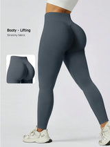 Women's Gym Tight Pants Seamless Yoga Pants Hip Lifting Workout Leggings Fitness Running Compression Sports Tights