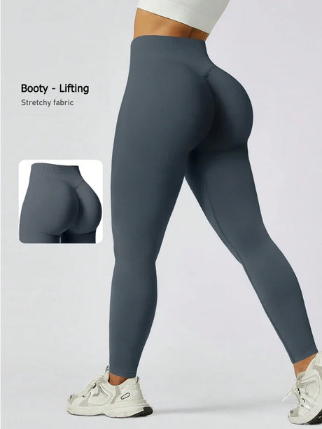 Women's Gym Tight Pants Seamless Yoga Pants Hip Lifting Workout Leggings Fitness Running Compression Sports Tights