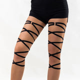 Creative Elastic Band Elastic Strap Body Chain Genjuku Style Leg Ring Leg Loop Multi-layer Jewelry Leg Chain Beach Accessories
