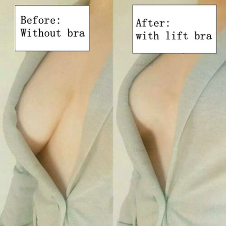 Invisible Adhesive Bra for Women Backless Strapless Push Up Sticky Silicone Wedding Underwear with Transparent Strap Reusable