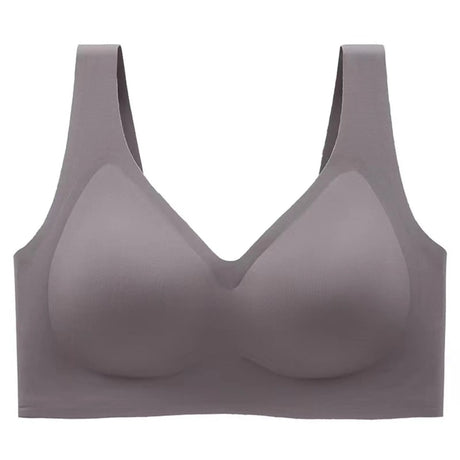 Multi-Color Solid Pattern Jelly Latex Girls' Bra Plus Size Adjustable Removable Steel Ring Everyday Spandex Marks Made