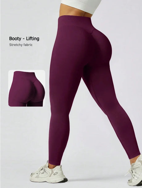 Women's Gym Tight Pants Seamless Yoga Pants Hip Lifting Workout Leggings Fitness Running Compression Sports Tights