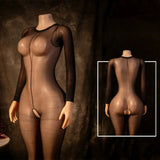 Sexy Tearable Net Bodysuit, Interactive Wearable Clothing, Full Coverage Body Suit, Erotic Lingerie, Transparent Mesh Jumpsuit