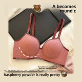 8cm Extreme Push Up Bra for Small Chest AA-A-B Cup Ultra Thick Padding Wireless Bra for Max Lift Deep Plunge Seamless Lingerie